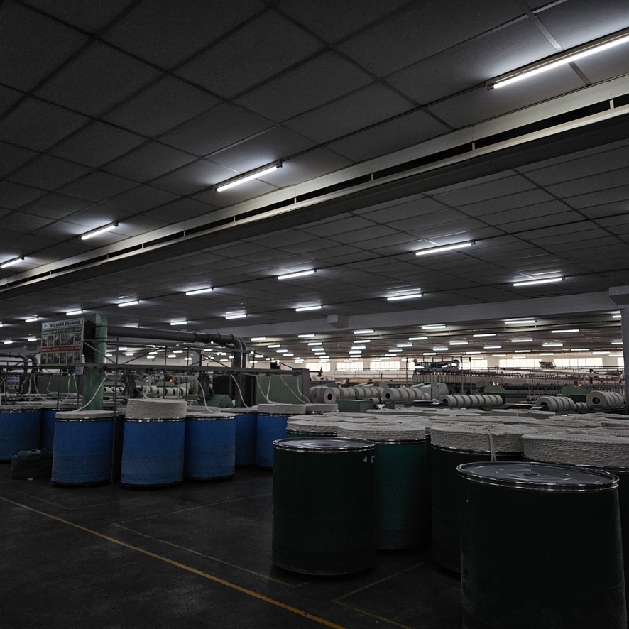 Industrial yarn spinning machinery
